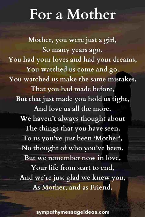 bereavement mother poems